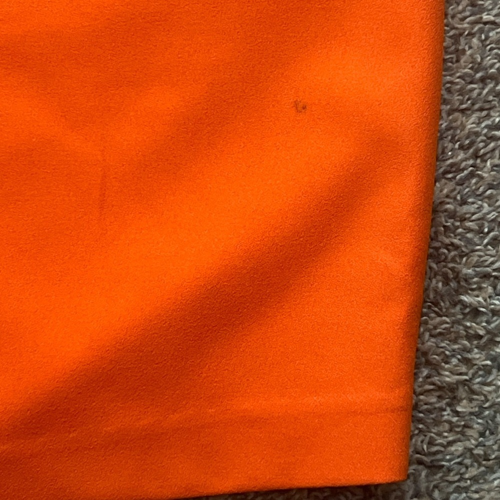 Vintage Orange Pencil Skirt‎ Midi knee length stretch waist plus-size 16 - Picture 8 of 8
